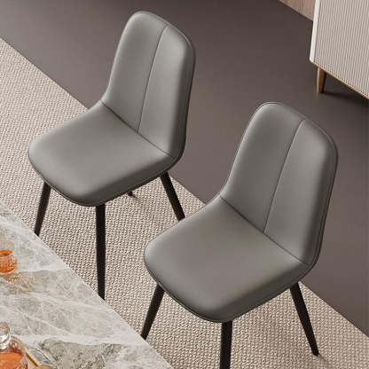 Nordic Leather Metal Dining Chair