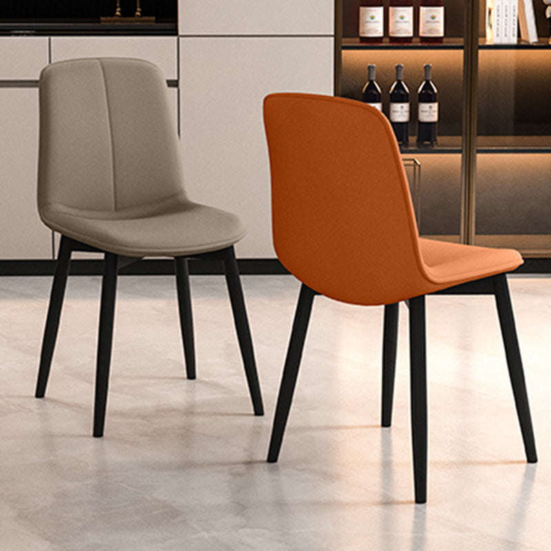 Nordic Leather Metal Dining Chair
