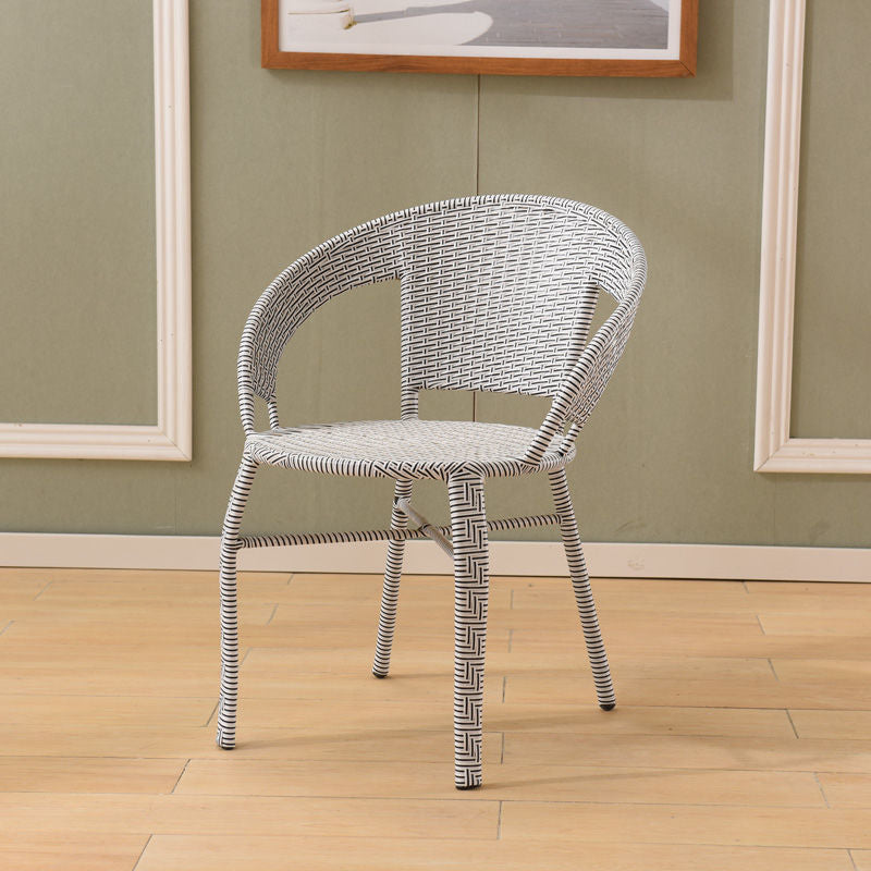 Scandinavian Rattan Stackable Dining Chair