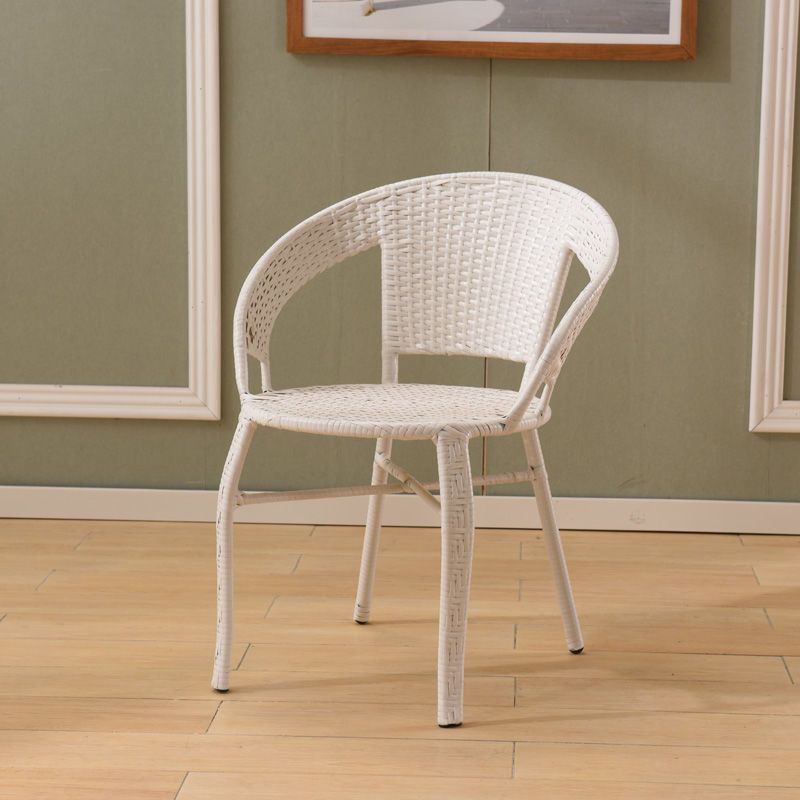 Scandinavian Rattan Stackable Dining Chair