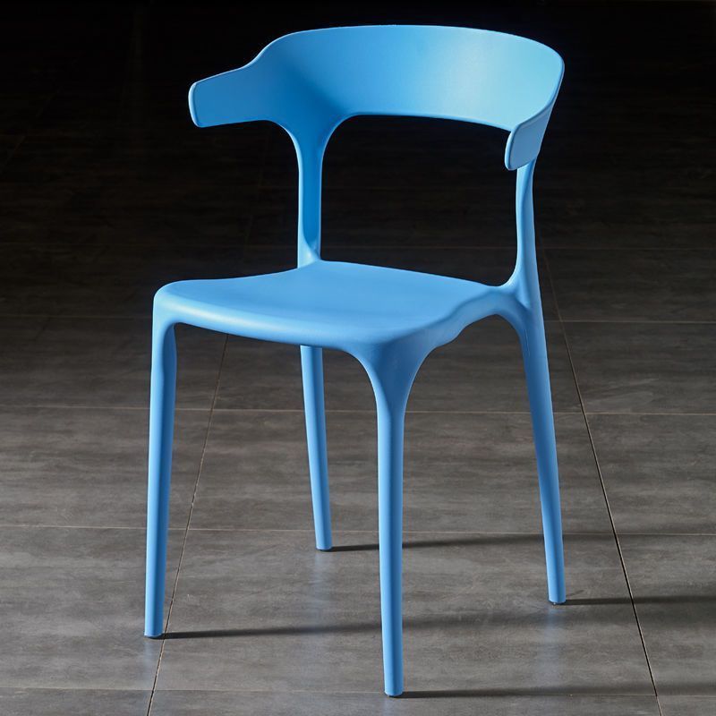 Scandinavian Stackable Arc Plastic Dining Chair