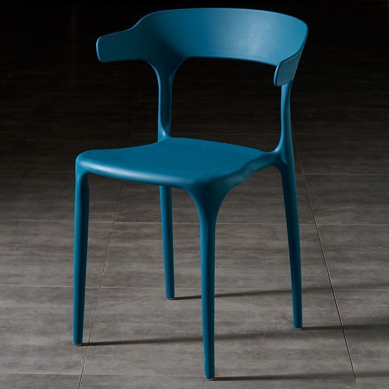 Scandinavian Stackable Arc Plastic Dining Chair