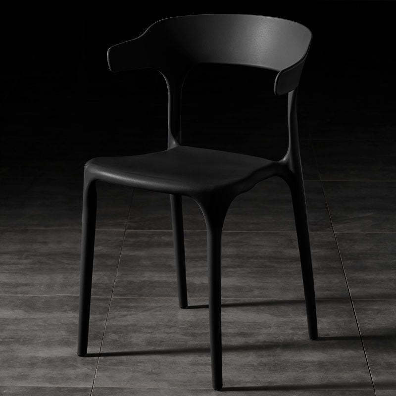 Nordic arc stackable black dining chairs & benches