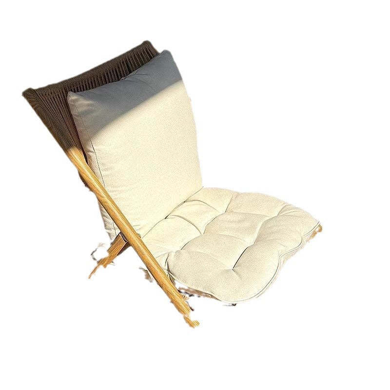 Rustic Rattan Foldable Recliner