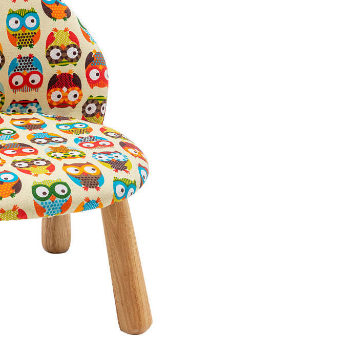 Cartoon Animal Fabric Wood Low Stool