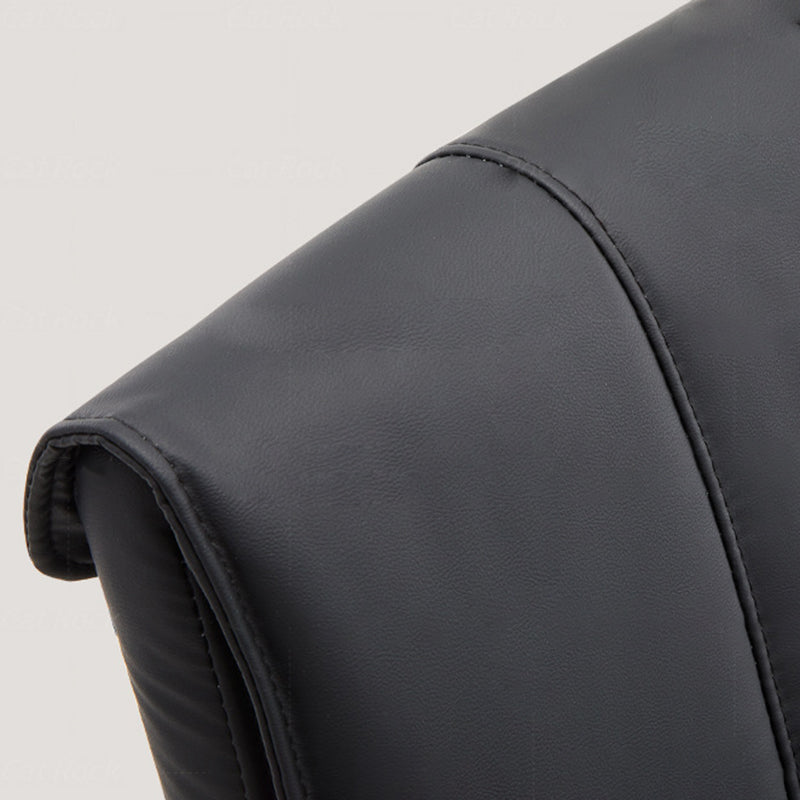 Contemporary Leather Iron Dining Chair