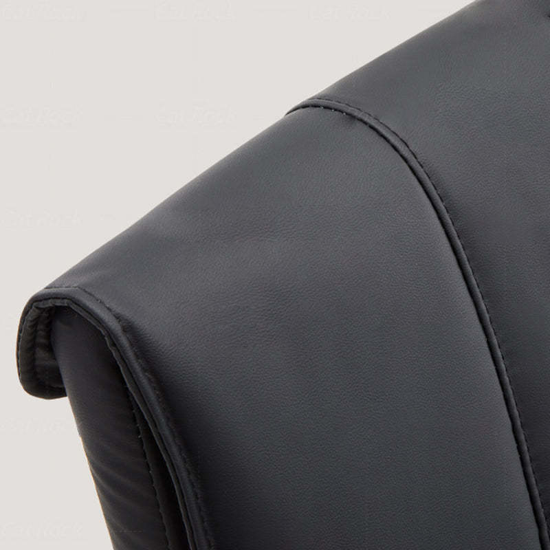 Contemporary Leather Iron Dining Chair
