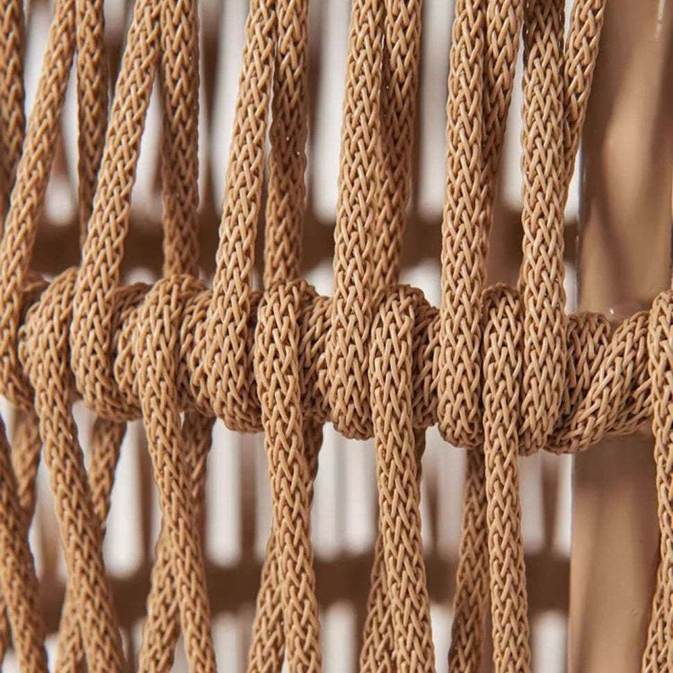 Vintage Braided Rope Arc Back Chair