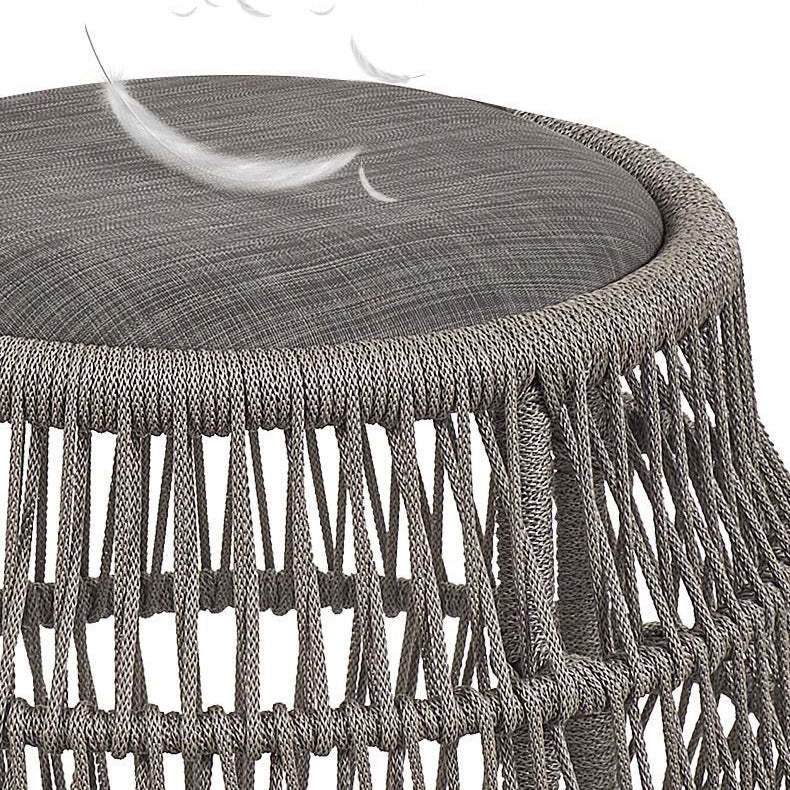 Vintage Braided Rope Arc Back Chair