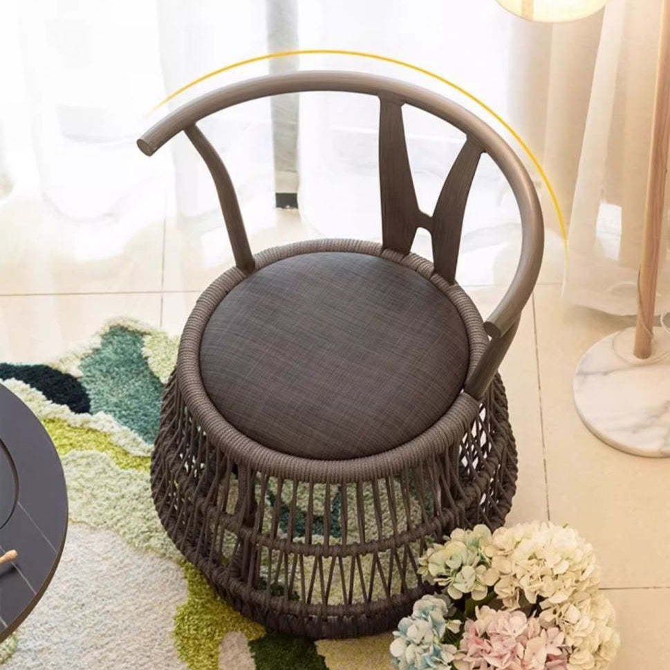 Vintage Braided Rope Arc Back Chair