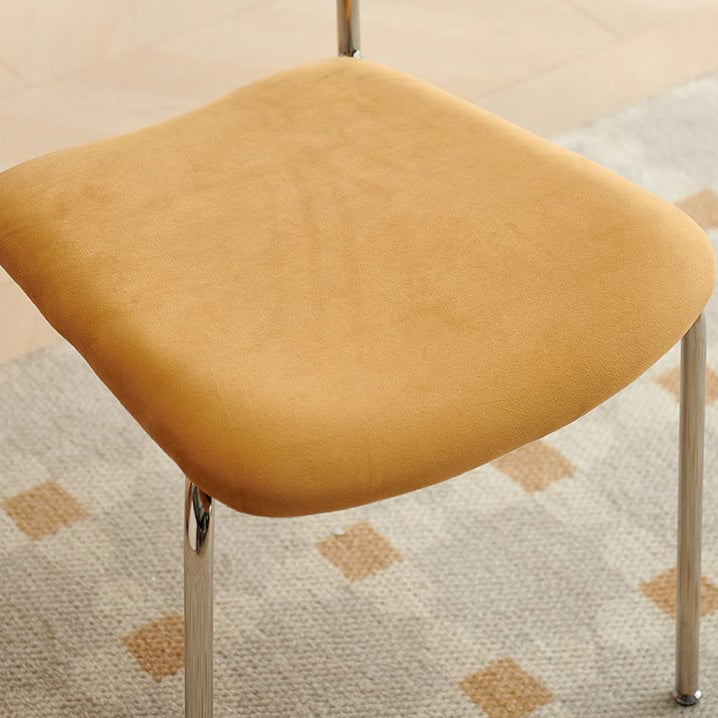 Nordic Fabric Steel Arc Wood Dining Chair