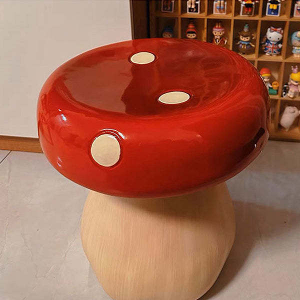 Mushroom Resin Low Stool
