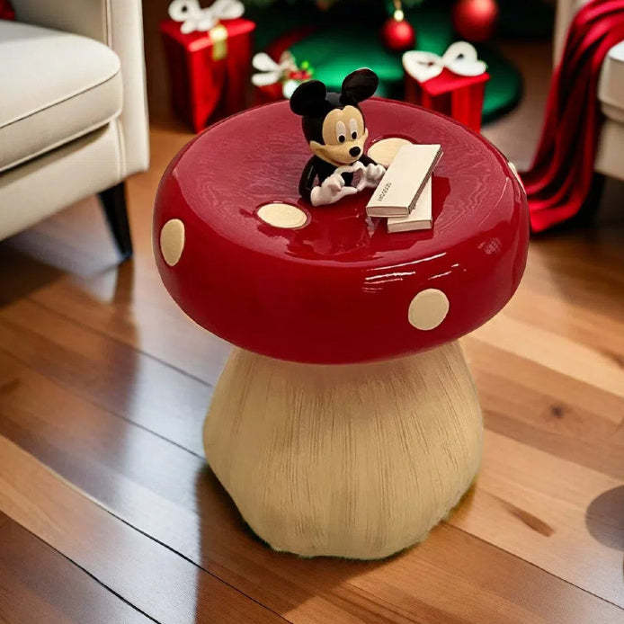 Mushroom Resin Low Stool