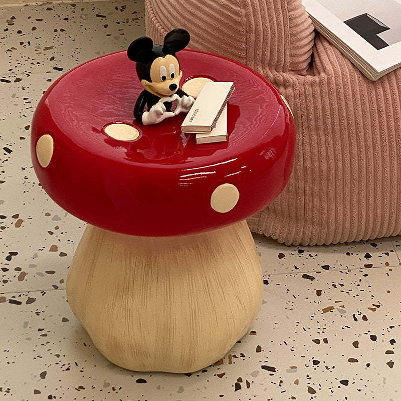 Mushroom Resin Low Stool