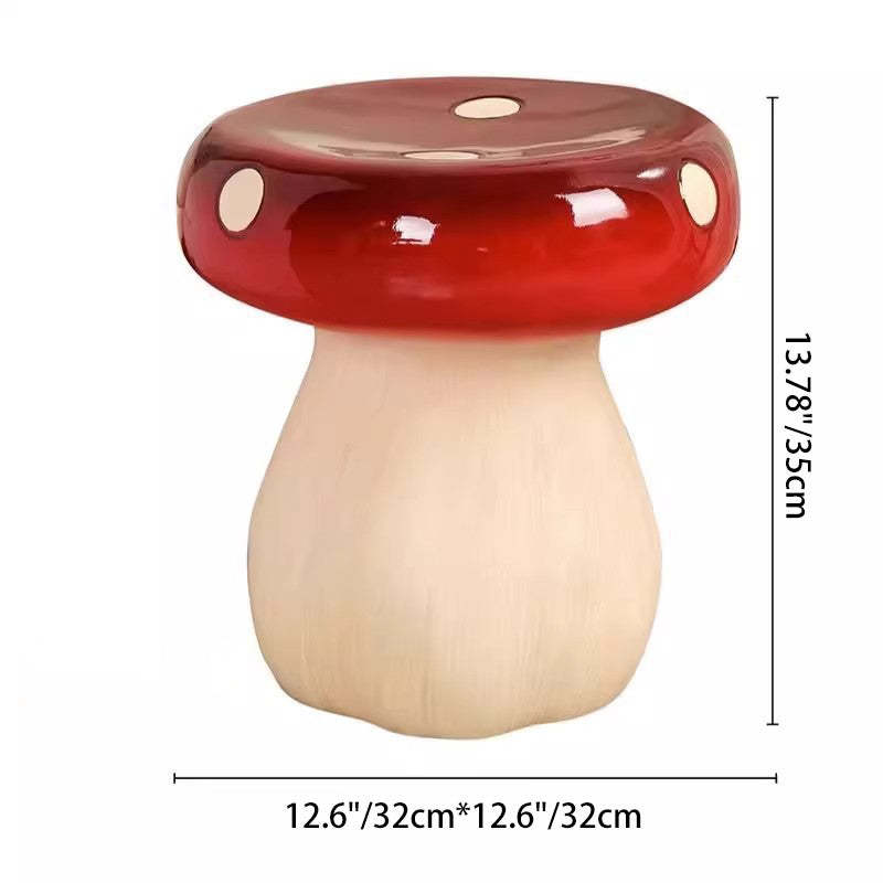Mushroom Resin Low Stool