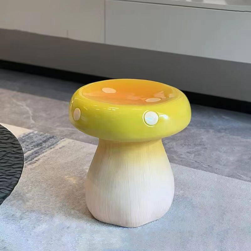 Mushroom Resin Low Stool