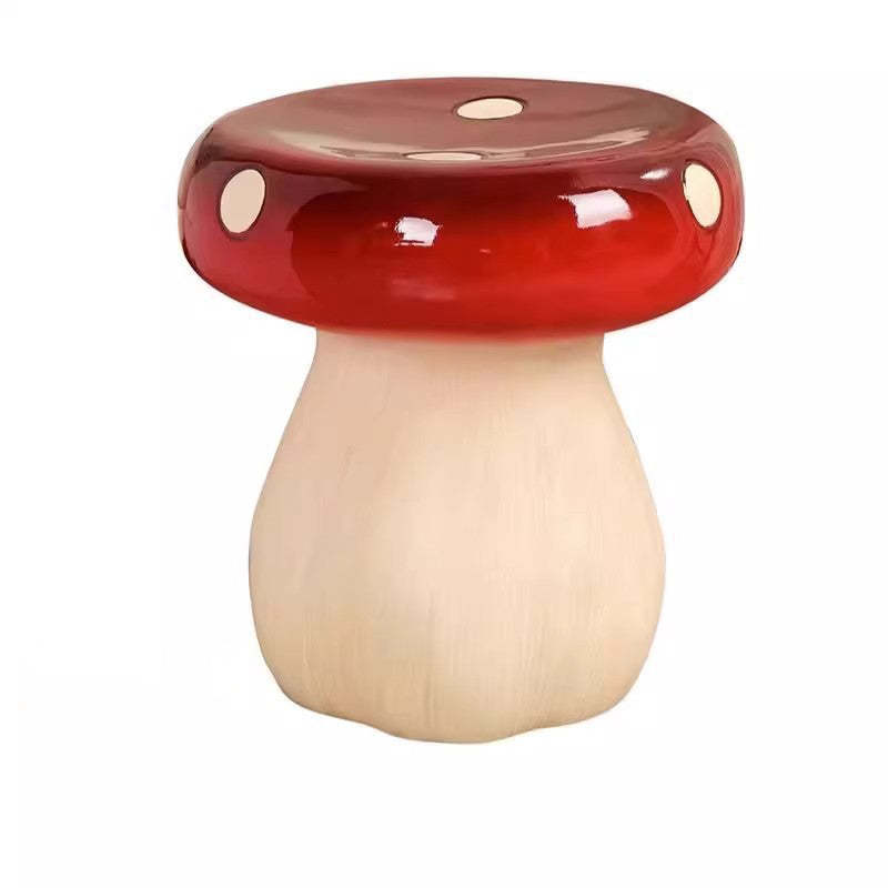Mushroom Resin Low Stool