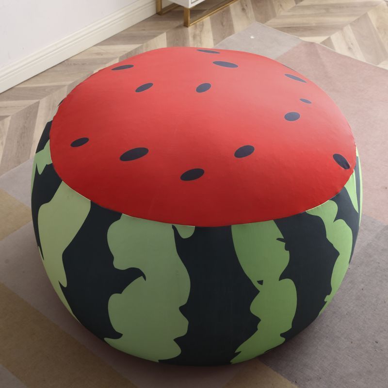 Watermelon Print Fabric Low Stool — G