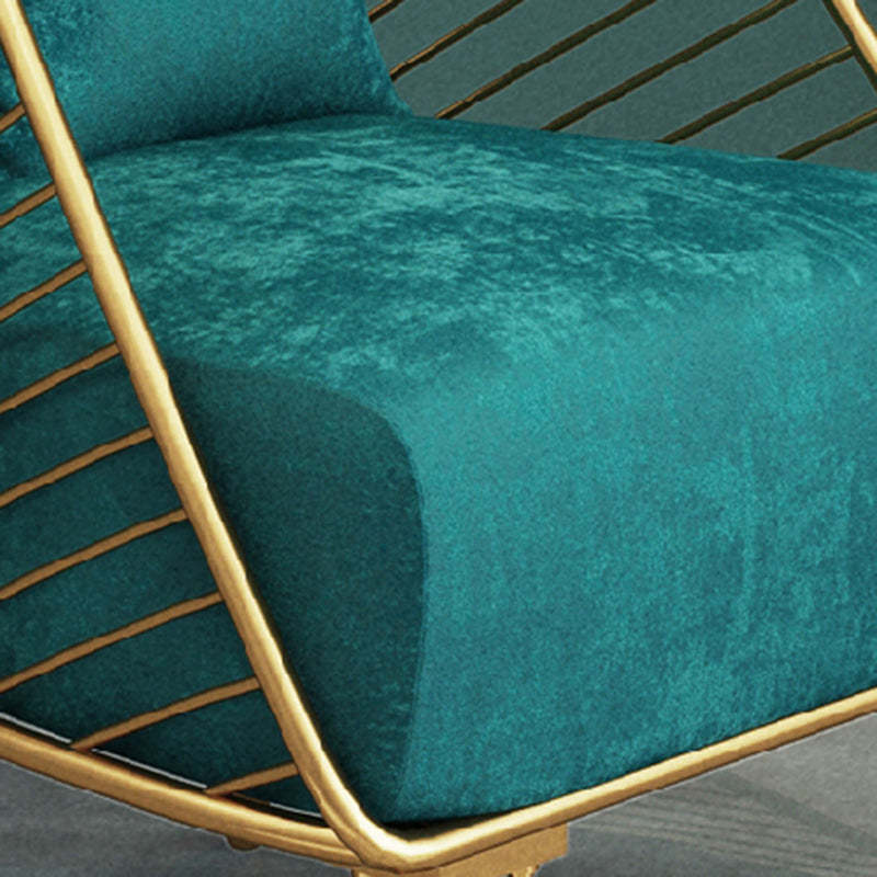 Nordic Velvet Banana Leaf Accent Chair