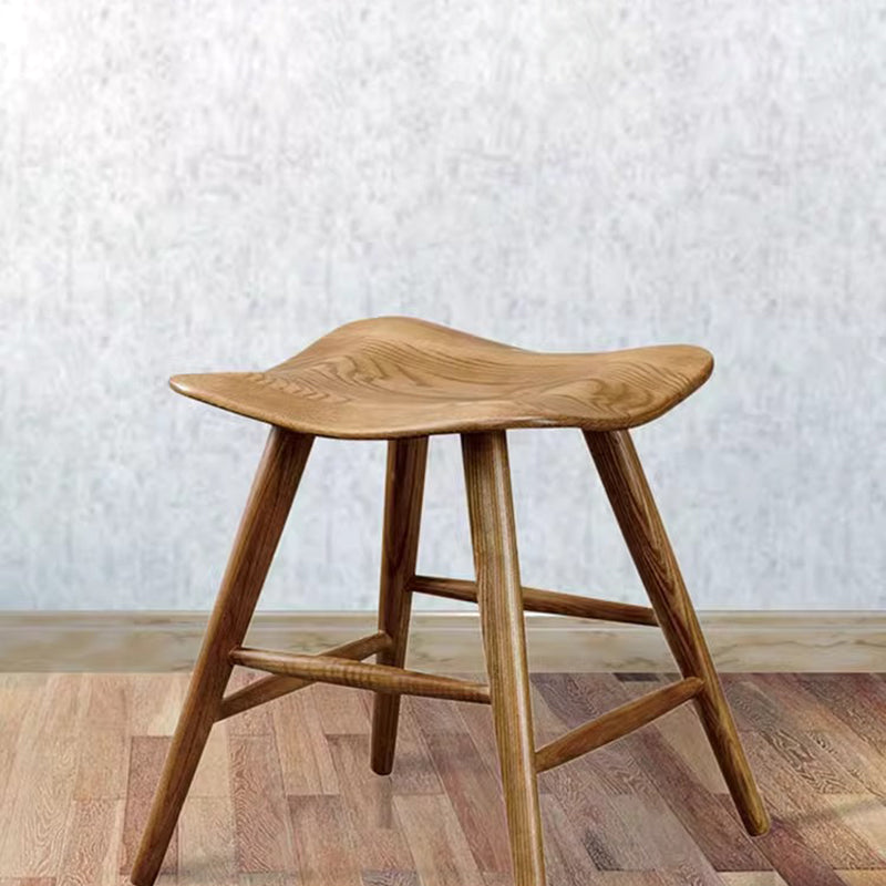 Japanese Corrugated Wood Bar Stool