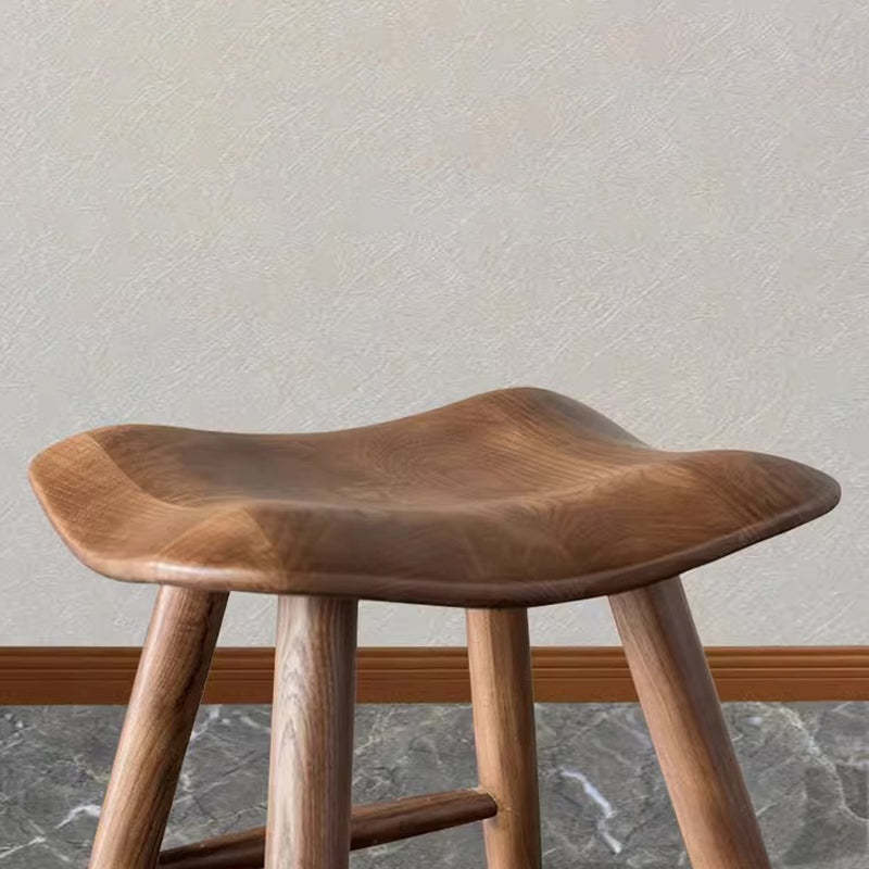 Japanese Corrugated Wood Bar Stool