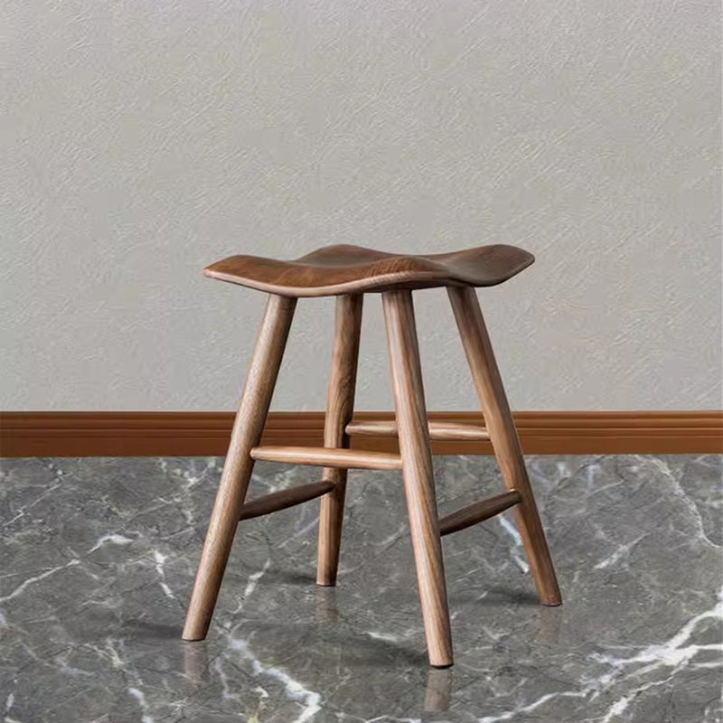 Japanese Corrugated Wood Bar Stool