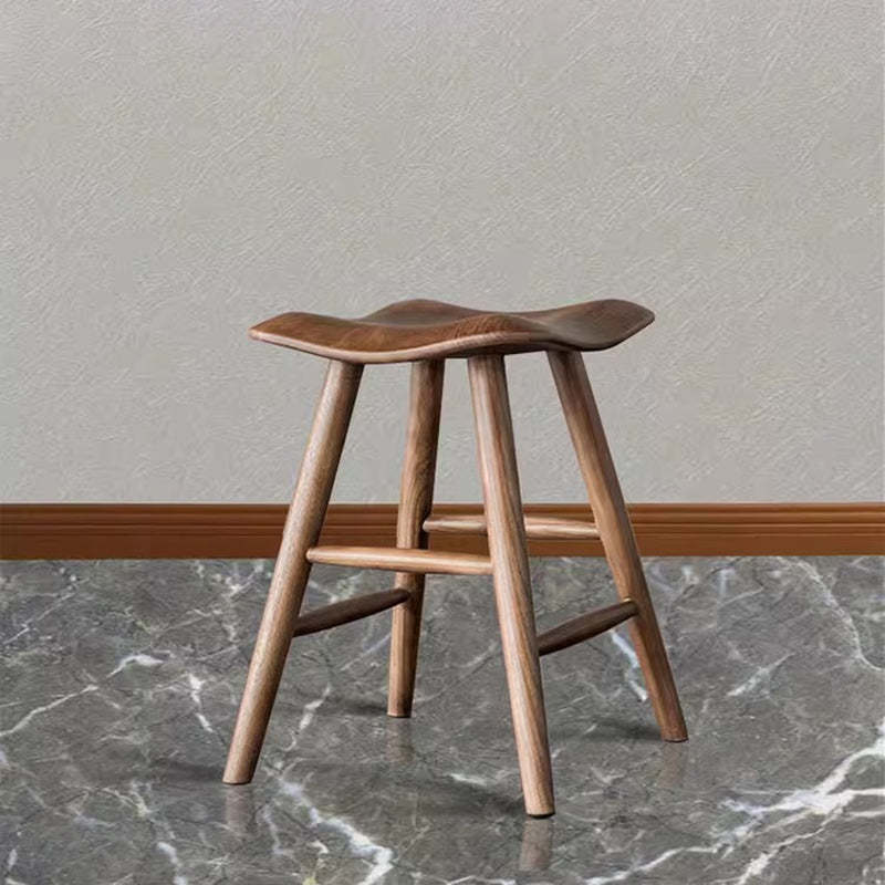 Japanese Corrugated Wood Bar Stool