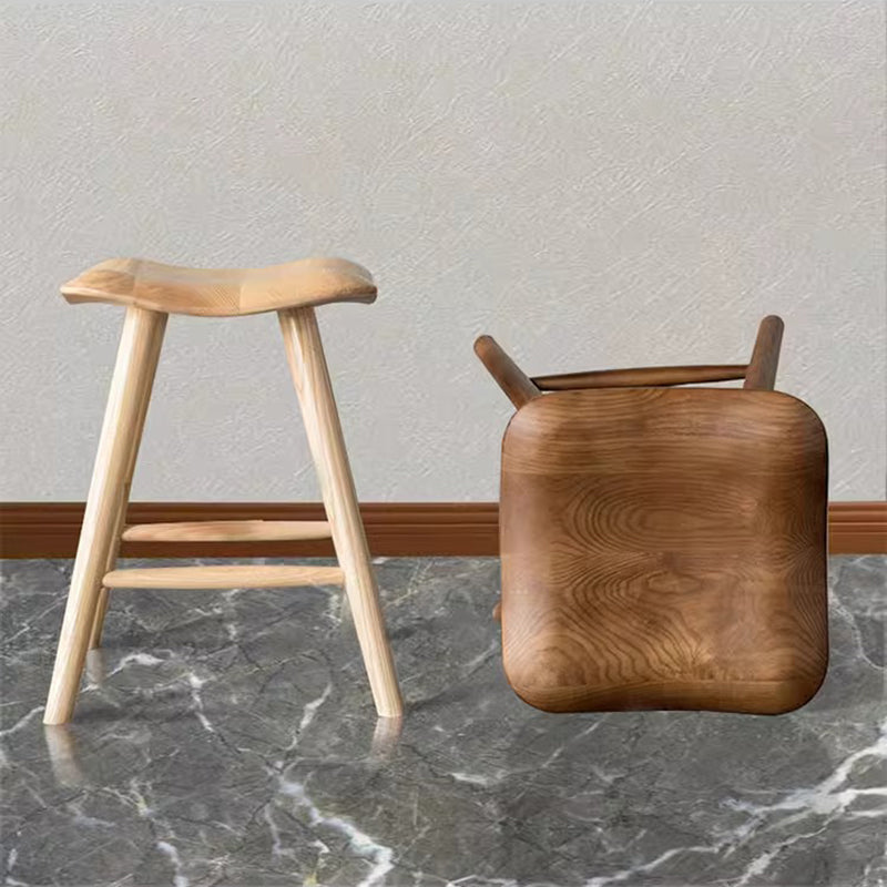 Japanese Corrugated Wood Bar Stool