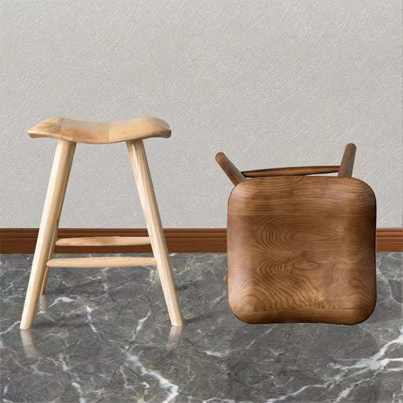 Japanese Corrugated Wood Bar Stool