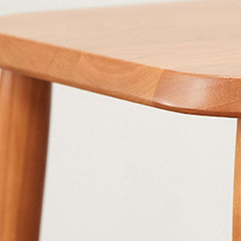 Japanese Wood Open-Back Dining Chair