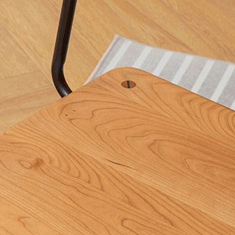 Japanese Wood Open-Back Dining Chair