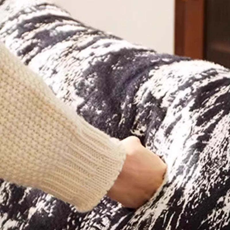 Nordic Printed Fabric Recliner Accent Chair