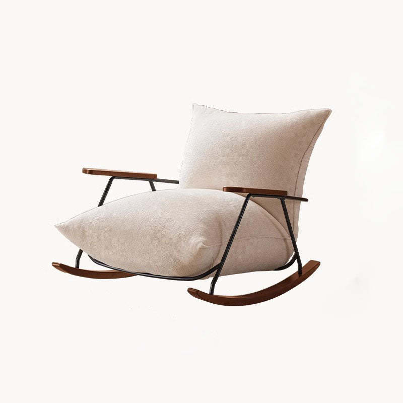 Nordic Printed Fabric Recliner Accent Chair