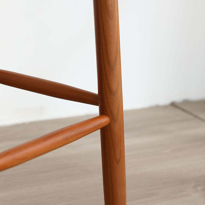Japanese Braided Rope Wood Dining Chair
