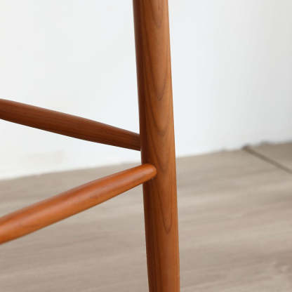Japanese Braided Rope Wood Dining Chair
