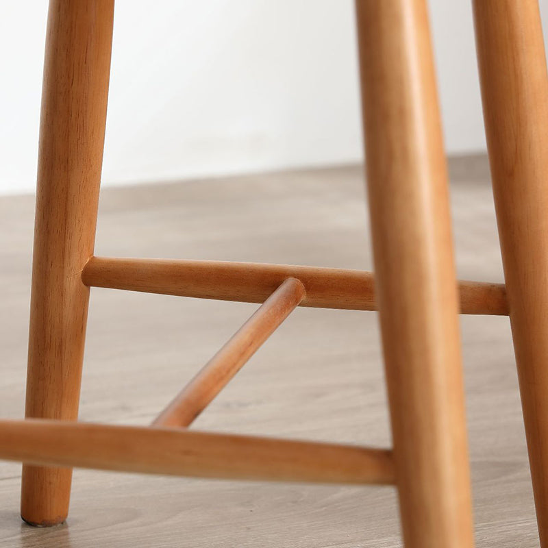 Japanese Braided Rope Wood Dining Chair