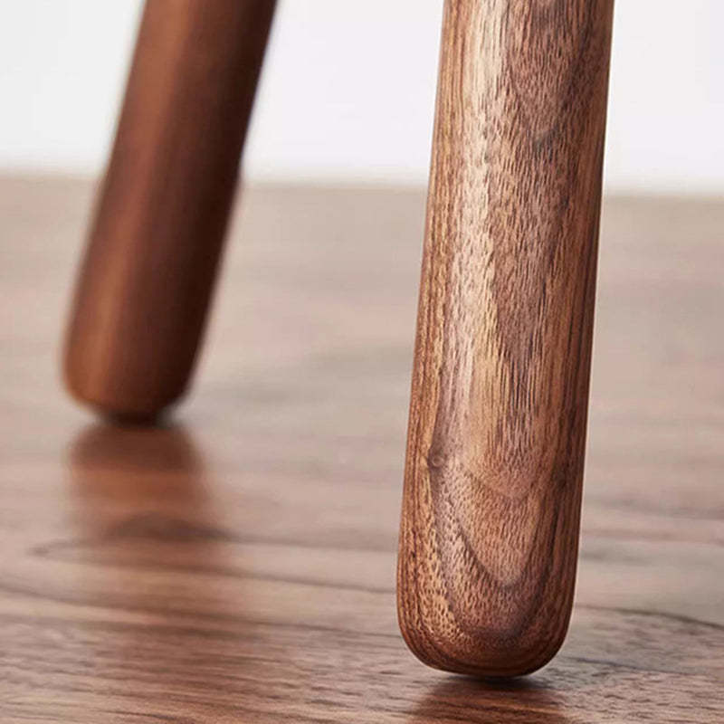 Biscuit Wood Low Stool Footstool