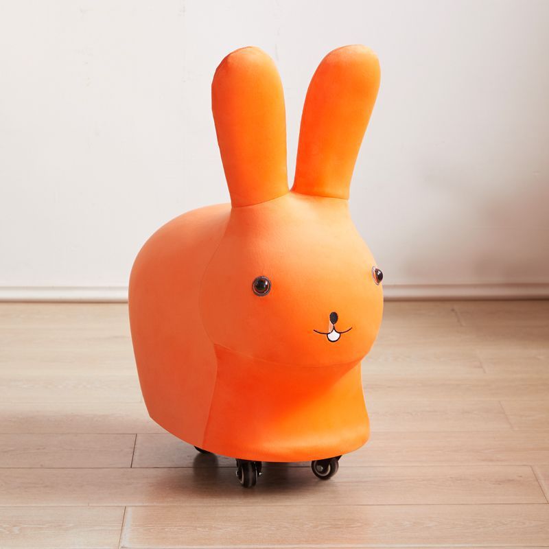 Creative pulley low stools in fabric — Orange