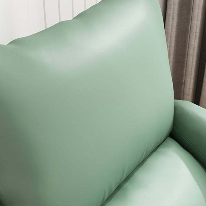 Curved Fabric Iron Accent Chair