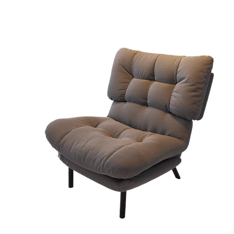 Scandinavian Tufted Velvet Wood Accent Chair