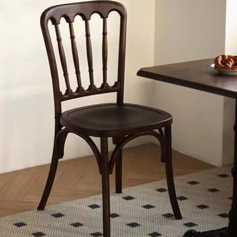 Retro Rattan Weaving Wood Dining Chair