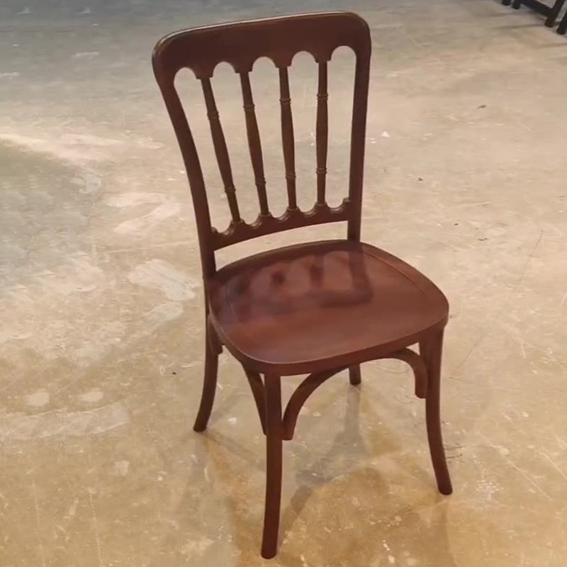 Retro Rattan Weaving Wood Dining Chair
