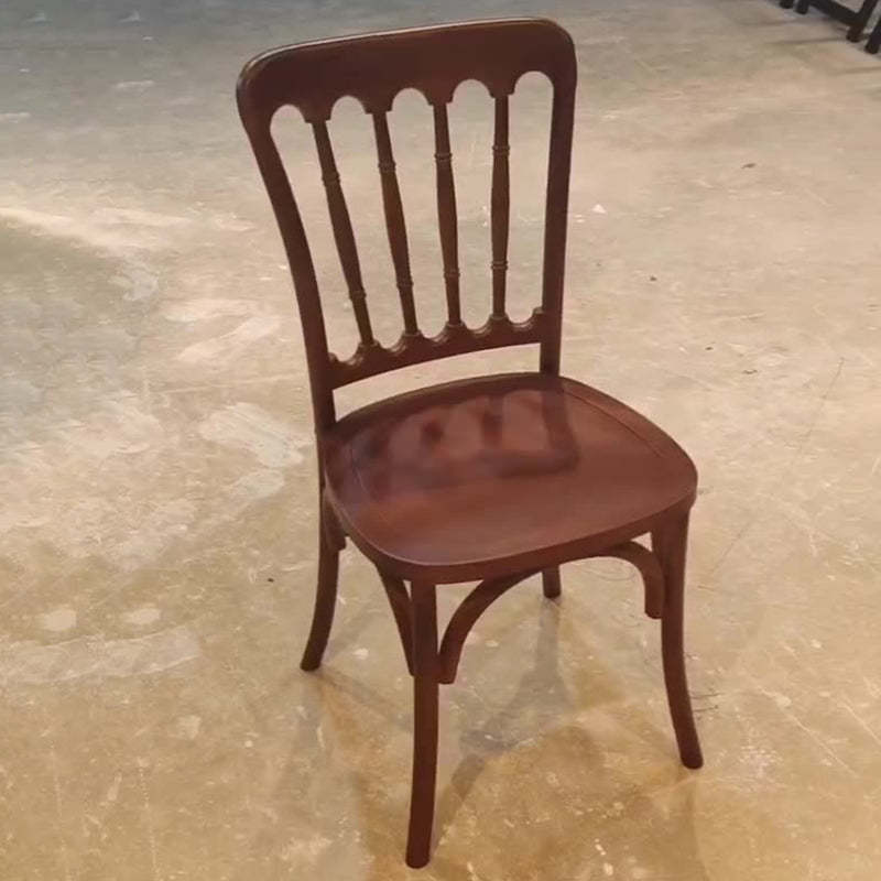 Retro Rattan Weaving Wood Dining Chair