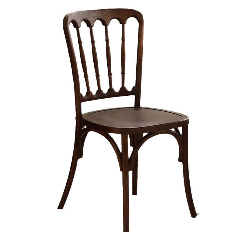 Retro Rattan Weaving Wood Dining Chair