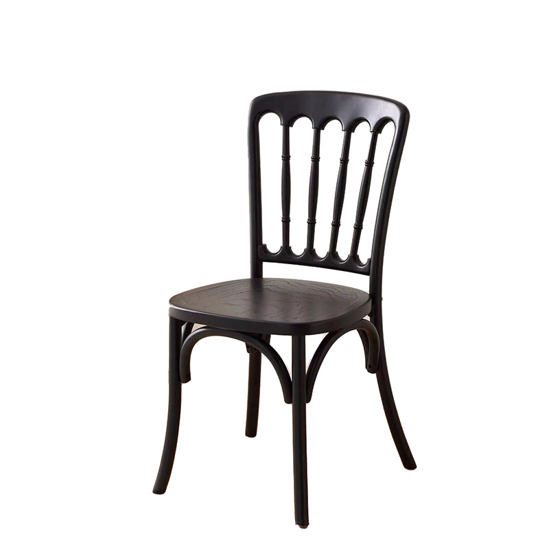 Retro Rattan Weaving Wood Dining Chair