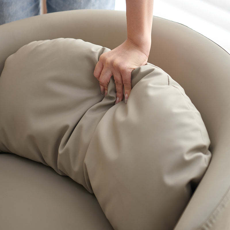Scandinavian PU Leather Accent Chair