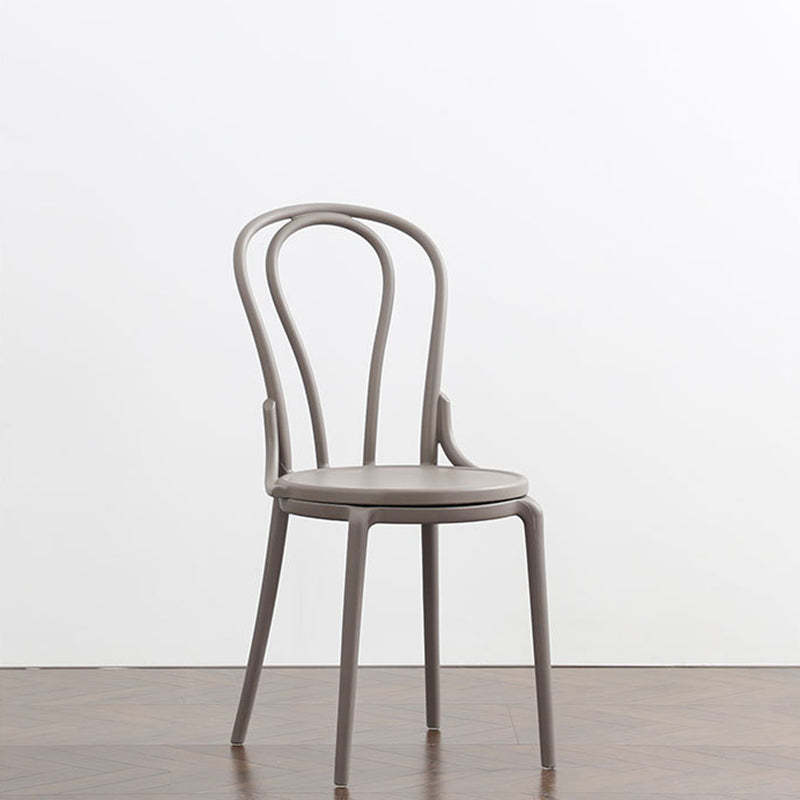Scandinavian Round Plastic Dining Chair