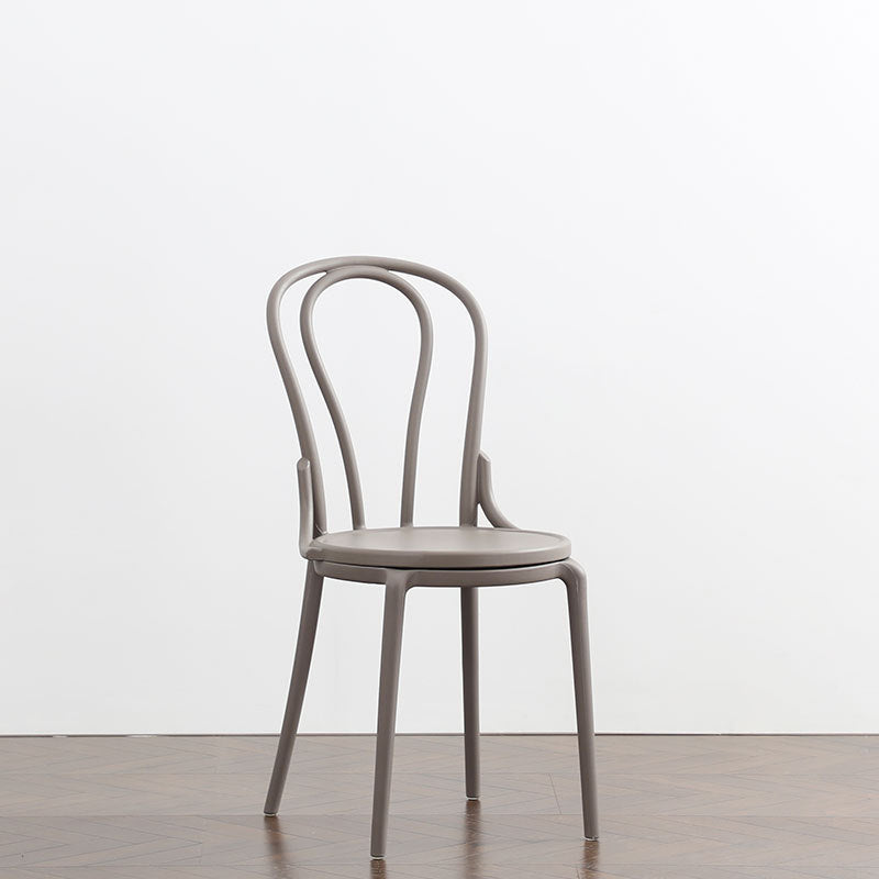 Scandinavian Round Plastic Dining Chair