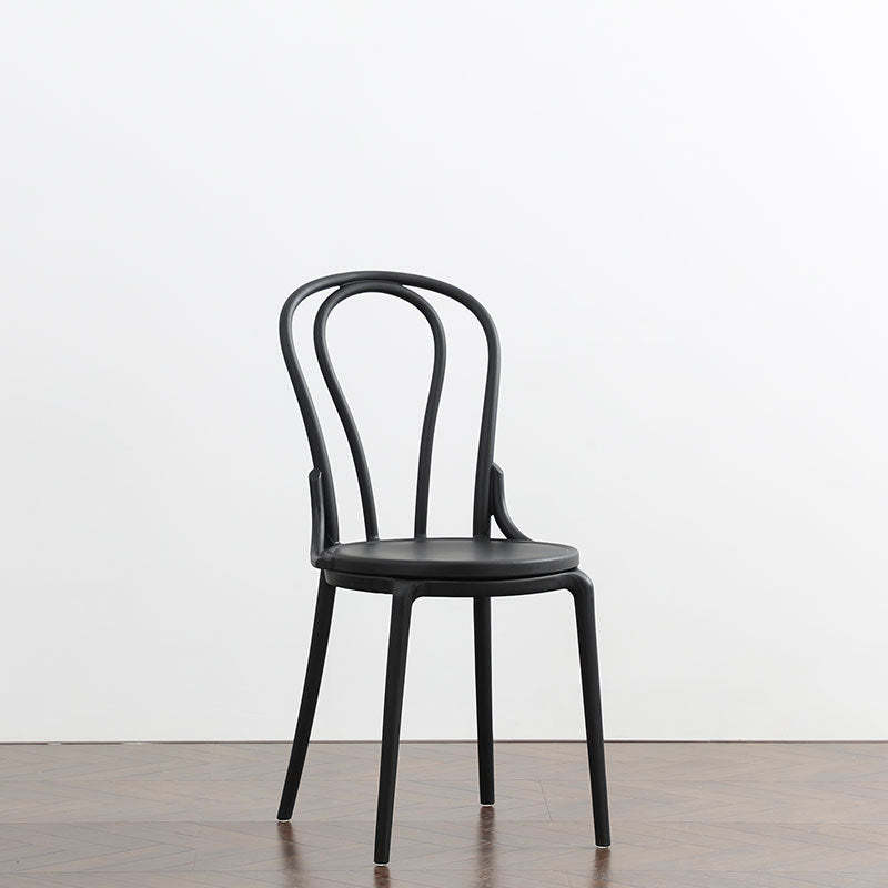 Scandinavian Round Plastic Dining Chair