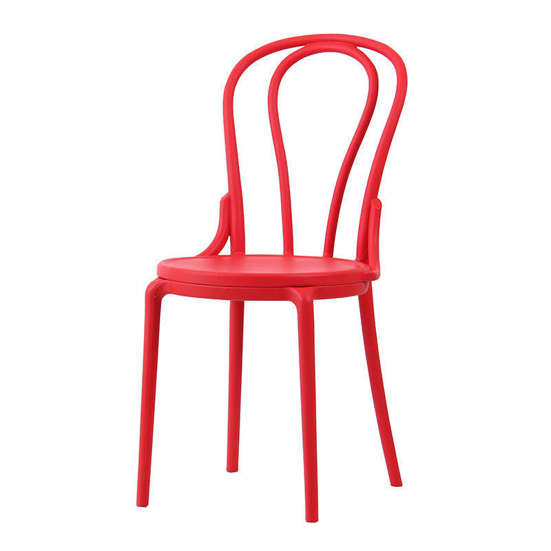 Scandinavian Round Plastic Dining Chair